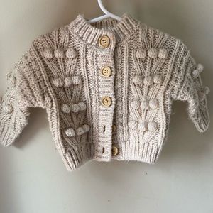 Rylee & Cru Bobble Cardigan - Natural